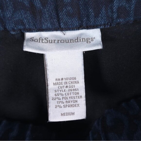 Soft Surroundings Jean Leggings Jegging‎ Floral Capsule Casual Minimal MEDIUM - Picture 3 of 8